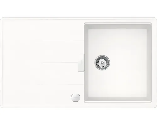 Chiuvetă bucătărie cristadur 1 cuvă Schock Tia D-100 50x86 cm cu picurător Polaris reversibilă buc