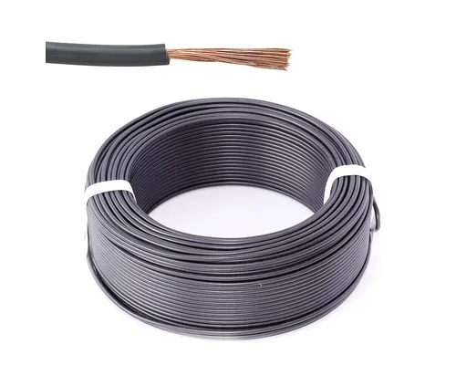 Cablu MYF (H07V-K) 1,5mm² negru inel 50m buc