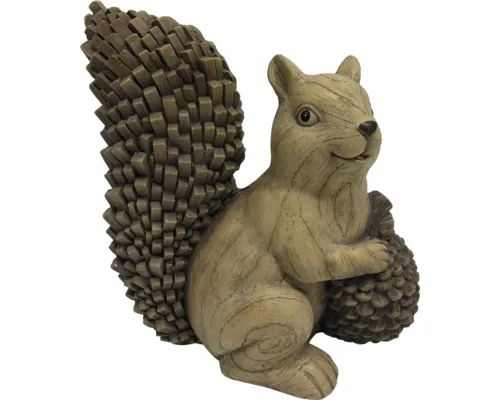 Decorațiune veveriță Lafiora 32,5x17,5x34,5 cm maro buc