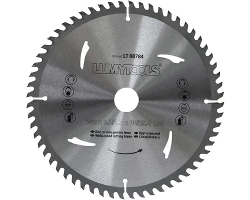 Disc fierăstrău circular Lumy Tools Ø250x3,2/1,7x30/25,4 mm 60 dinți buc