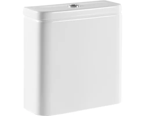 Rezervor WC ceramic Roca The Gap, dublă comandă, 3-4,5 l, alimentare stânga jos, alb buc