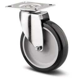 Roata pivotanta otel/cauciuc siliconic 75mm/60kg cu placa 1470-PAO075-P40-B9 Tente