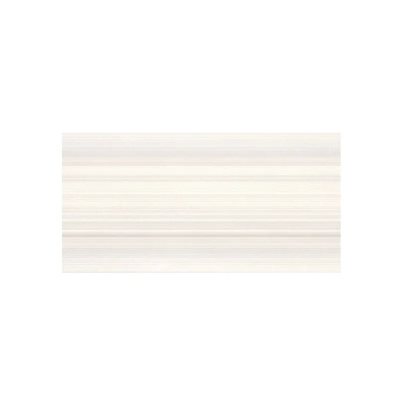 Faianta baie Cesarom Stripes, gri, lucios, model, 50 x 25 cm