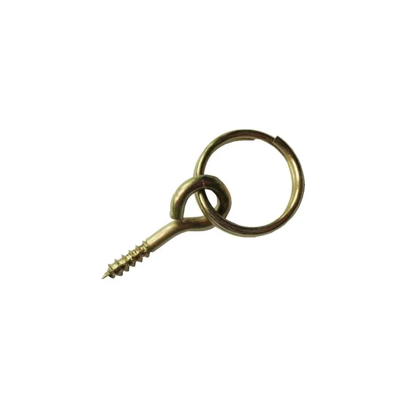 Agatator tablou cu inel, D: 10 mm, galben