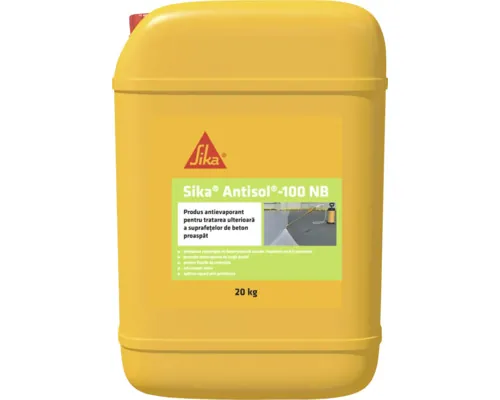 Antievaporant beton Sika Antisol 100 NB 20 kg pentru tratarea ulterioară a suprafețelor proaspăt turnate buc