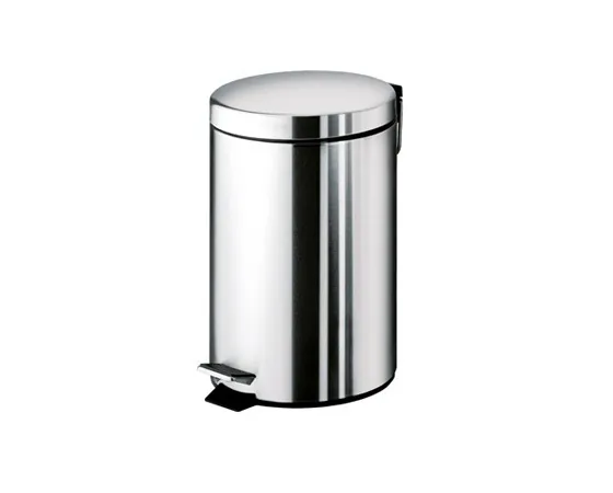 Cos de gunoi cu pedala, Gedy, Argenta Round, crom lucios, 5L