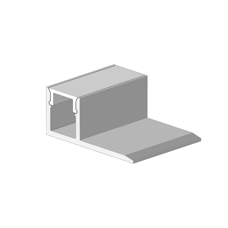 PROFIL DE CAPAT PENTRU BANDA LED R-702 DIN ALUMINIU ANODIZAT, ARGINTIU, 3000MM