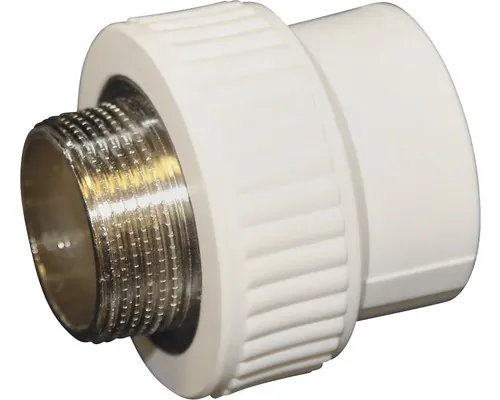 Racord PPR alb cu filet metalic exterior 20x1/2” buc