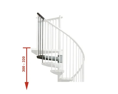 Treaptă suplimentară Pertura Zenobia Ø 120 cm 3,2 m buc