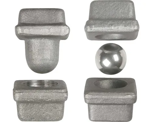 Balamale cu pivot superior/inferior cu bilă IBFM 40x40 mm, pentru porți metalice buc