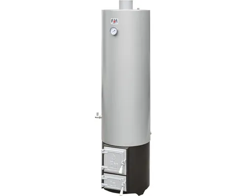 Boiler pe lemne 120l cu focar, incl. termometru și supapă de siguranță buc