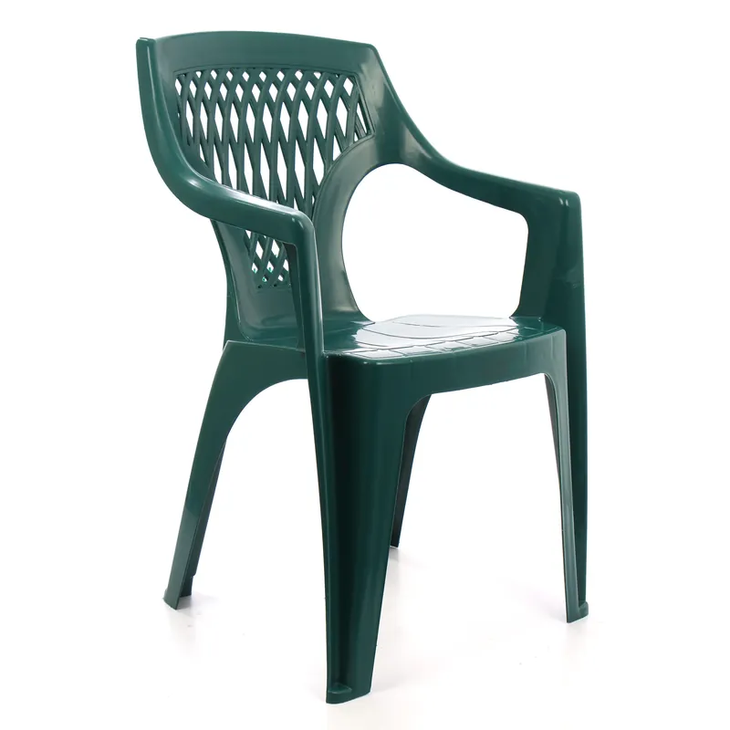 Scaun de gradina / terasa, fix, Adrian, plastic, verde buc