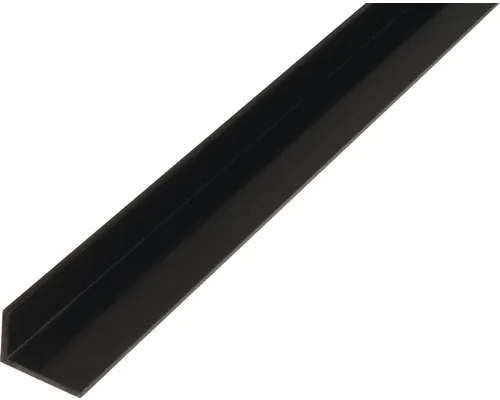 Cornier plastic Alberts 20x10x1,5 mm, lungime 2,6m, negru buc