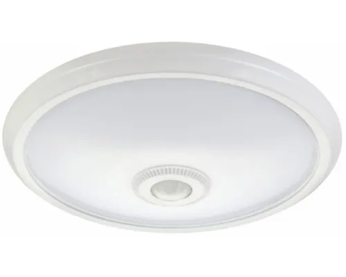 Plafonieră cu LED integrat Gelux 15W 1500 lumeni, senzor de mișcare, alb buc
