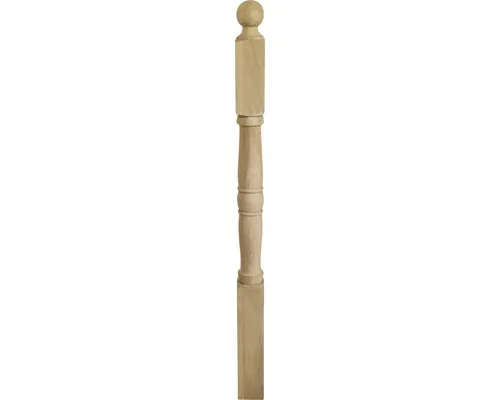 Balustru de capăt stejar 1200x80x80 mm ross buc