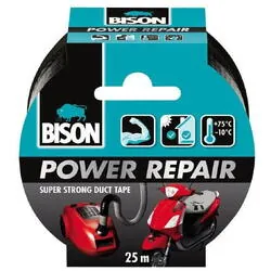 Banda texturata neagra repair power 50mmx25m 490007 Bison