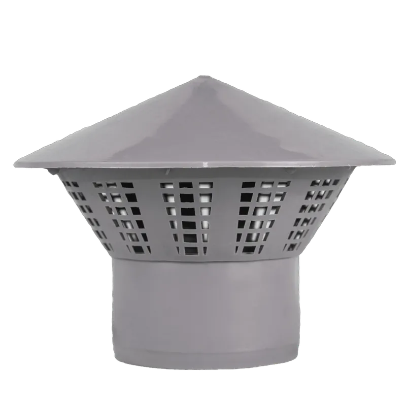 Caciula ventilatie Valrom, pp, gri, diametru 75 mm