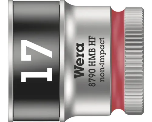 Cap cheie tubulară Wera 8790 C HMB HF Hex-Plus 17mm, din oțel crom-vanadiu buc
