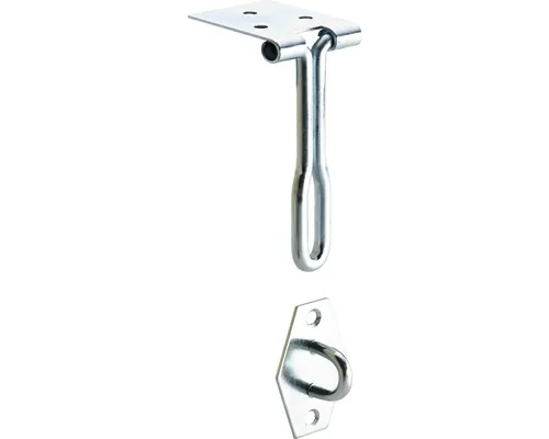 Închizătoare cu clapetă Hettich 33x120 mm, pentru cutii de lemn, oțel zincat, pachet 10 bucăți pac