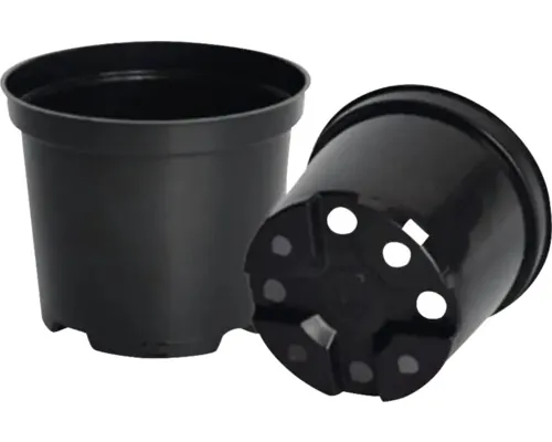 Set ghivece pentru răsaduri Ø 12 cm H 9 cm negru 24 buc. pereche