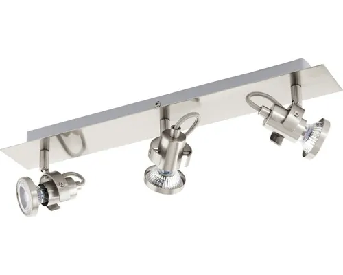 Șină spoturi Eglo Tukon GU10 3x3,3W, becuri LED incluse, nichel satinat buc