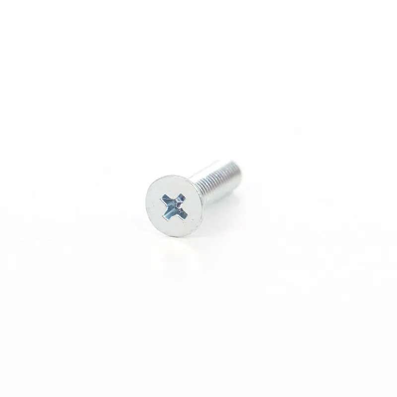 Surub cu cap inecat, cruce, PH2, otel, zincat alb, M5 x 20 mm buc
