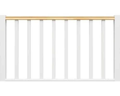 Element Pertura Elenie balustradă fag alb-antracit drept 1,5 m buc