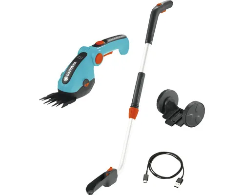Foarfecă pe bază de acumulator pentru margini gazon Gardena ComfortCut Li cu mâner, acumulator și cablu de încărcare incluse buc