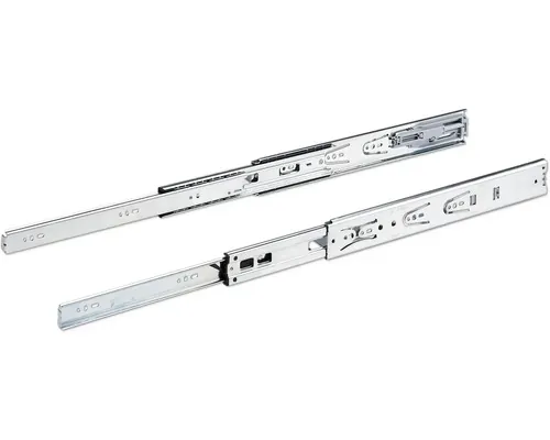 Glisiere tip șină cu bile Hettich KA4532 350mm, max. 35kg, cu amortizor, oțel cromat, 1 pereche buc