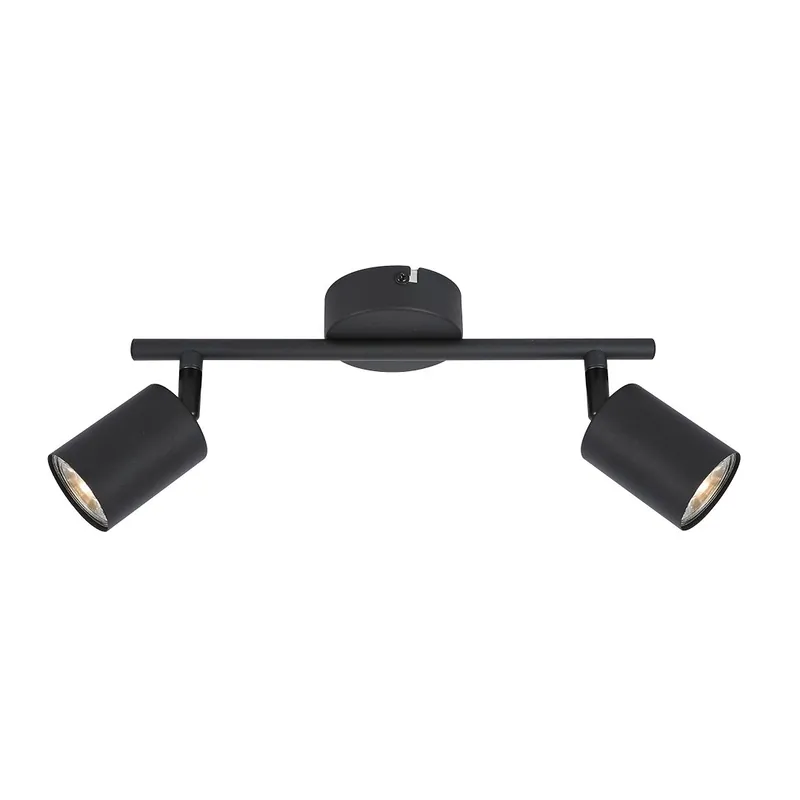 Spot luminos Spike, LED, 2 x GU10, metal, negru, 30 cm