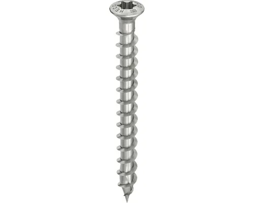 Șuruburi pentru lemn cu cap înecat Torx Heco Topix-Plus 4,5x60 mm oțel inox A2, 200 bucăți, filet complet pac
