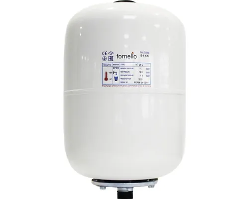 Vas expansiune sanitar Fornello 24 l, vertical, 10 bar, membrană EPDM, alb buc
