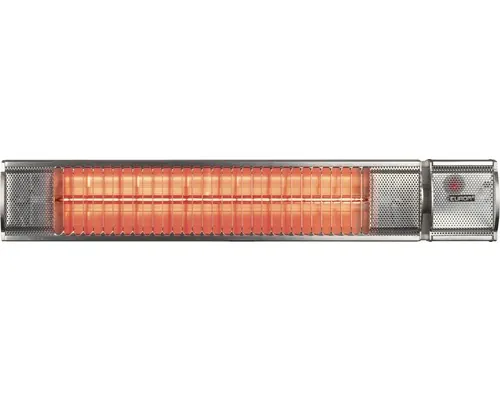 Încălzitor terasă electric Eurom Golden 2200 RCD 2200 W, 3 trepte de putere, montaj pe perete, 61x12 cm, gri buc
