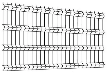 PANOU GARD BORDURAT 2,0 x 2,5 m ZINCAT 4,2 mm
