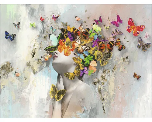 Tablou canvas Pure Living Butterflies 84x116 cm buc