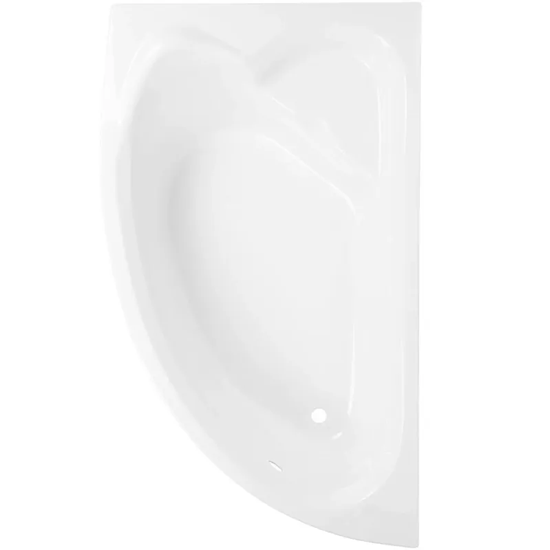 Cada baie asimetrica, pe colt, varianta montaj pe stanga, Martplast Corsica, masca si suport incluse, acril, 165 x 96 cm buc