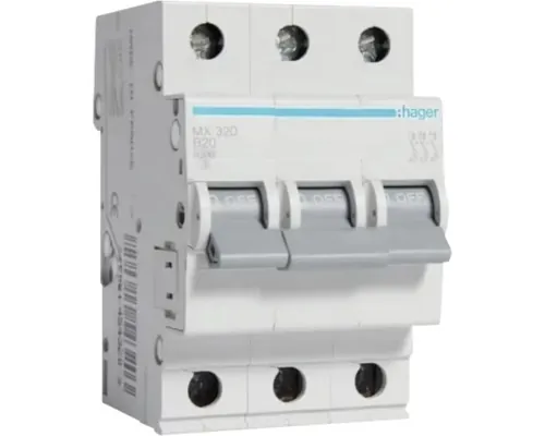 Întreruptor automat Hager 3P 20A 4,5kA, curbă B buc