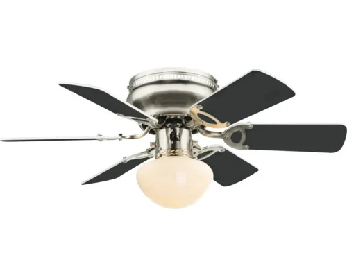 Ventilator tavan Globo 60W E27, motor 50W Ø 76cm IP20 3 trepte, metal , nichel mat buc