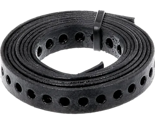 Bandă metalică perforată pentru montaj Alberts 17x1 mm 1,5m, negru rola