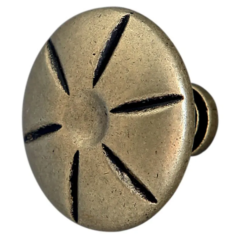 Buton pentru mobila, metalic, alamit antic, M 492.54.29, 30 x 22 mm buc