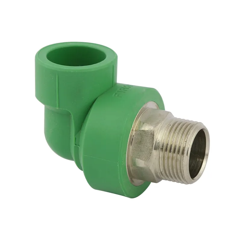 Cot PPR, D 32 mm x 3/4", filet exterior, verde, 90 grade buc