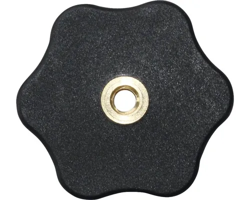 Piulițe înfundate Dresselhaus M6 Ø50mm oțel & plastic negru, pentru înfiletare manuală pac