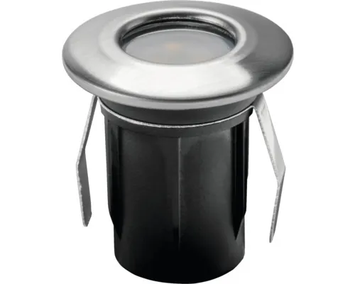Spot LED încastrat 0,2W 15 lumeni Ø42 mm, pentru exterior IP67, negru buc