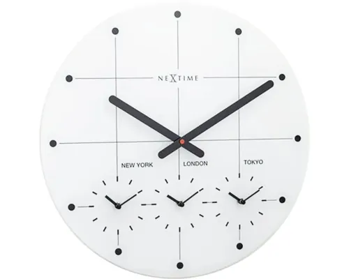 Ceas perete NeXtime Big City alb Ø 43 cm buc