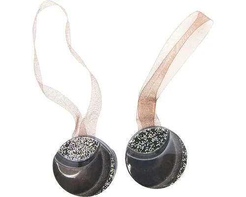Magneți decorativi Moon pentru perdea - cu panglică de fixare , set 2 buc. pac