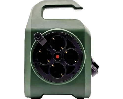 Prelungitor electric pe tambur Gelux 4 prize 5m cablu 3x1,5 mm² verde buc