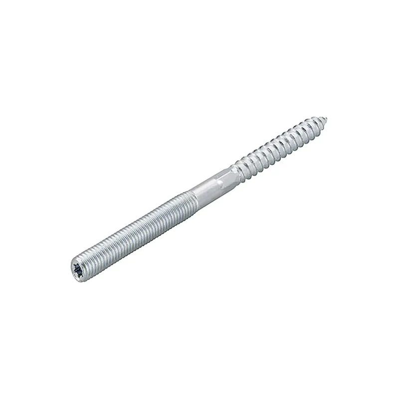 Prezon lemn / metal, din otel, zincat alb, 8 x 100 mm buc