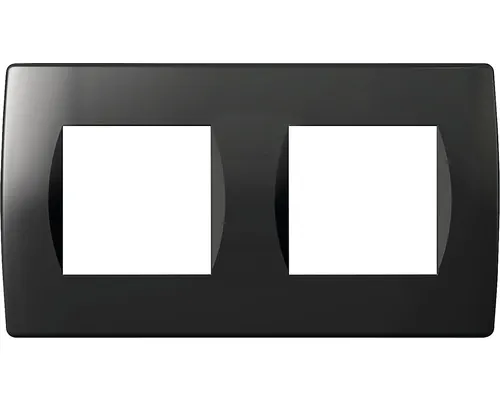 Ramă aparataje TEM Soft 2x2 module, negru buc