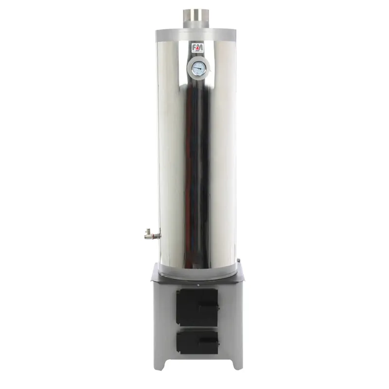 Ansamblu boiler pe lemne cu focar FM, 90 L, 420 x 1540 mm buc