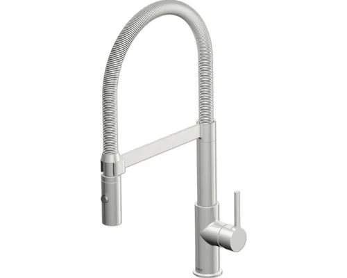 Baterie bucătărie monocomandă Lenz Aluna, cu duș extractibil, inox buc